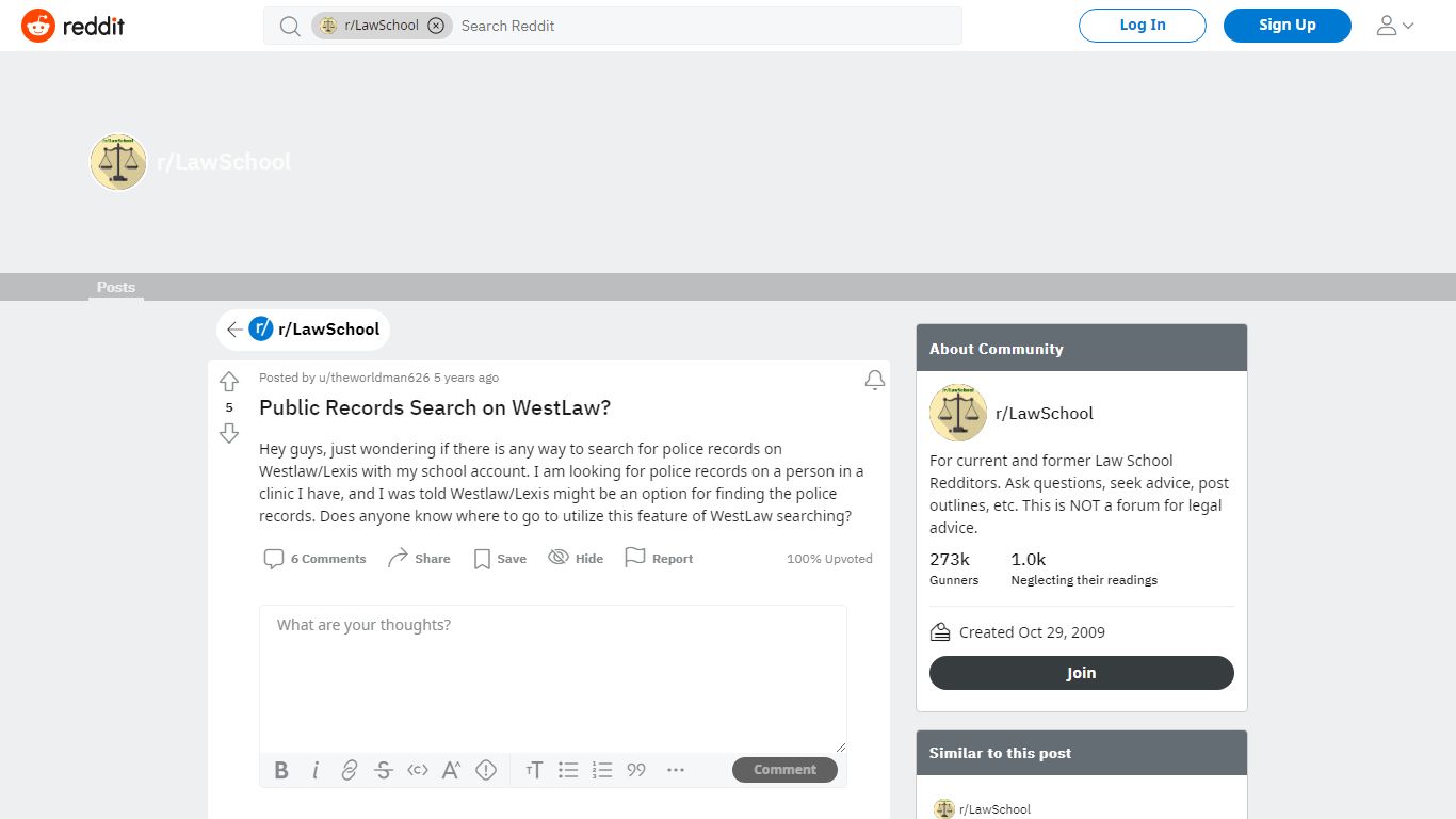 Public Records Search on WestLaw? : LawSchool